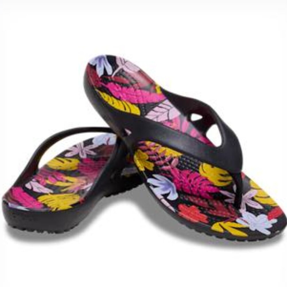 Crocs Kadee II Tropical Flip Flop  - NWT
